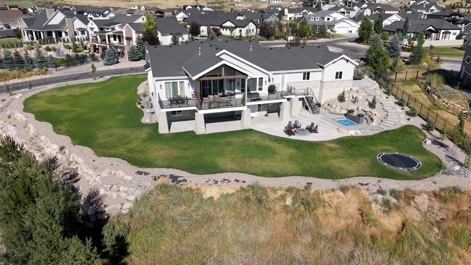 Maintained grounds at a commercial office property